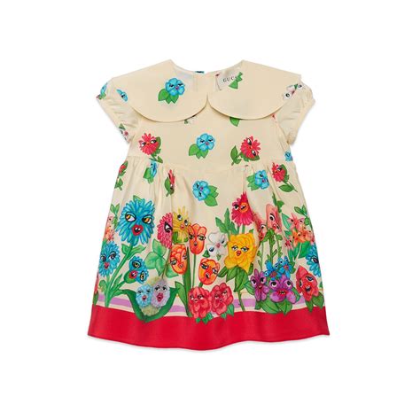 gucci baby girl dress floral|newborn baby wearing Gucci.